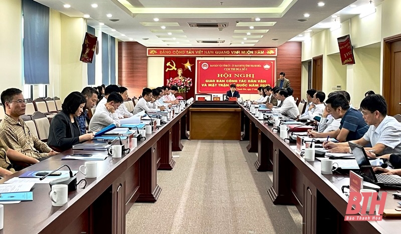 Cụm thi đua số 1 giao ban công tác dân vận và hoạt động MTTQ năm 2023