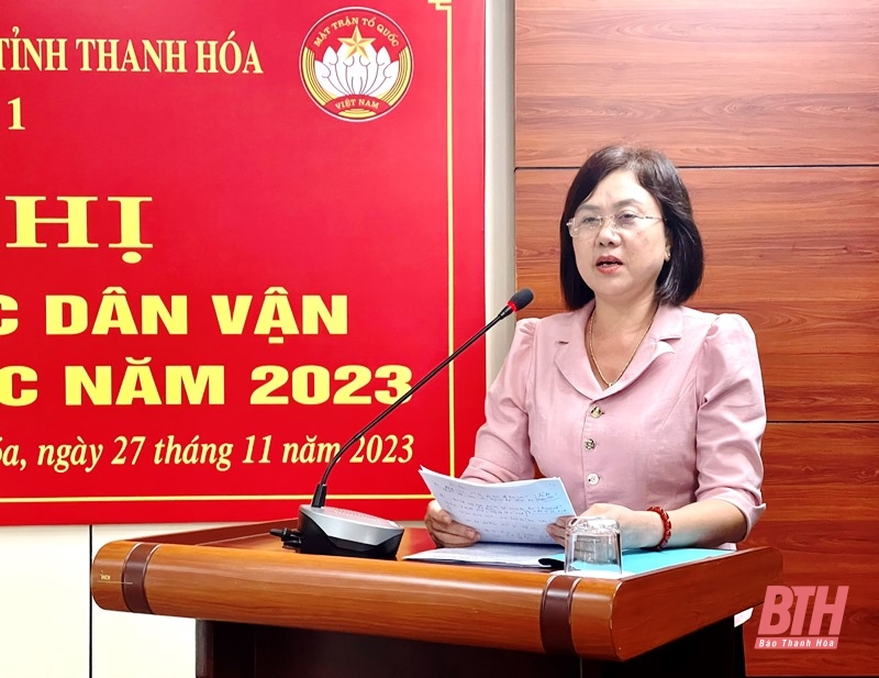 Cụm thi đua số 1 giao ban công tác dân vận và hoạt động MTTQ năm 2023