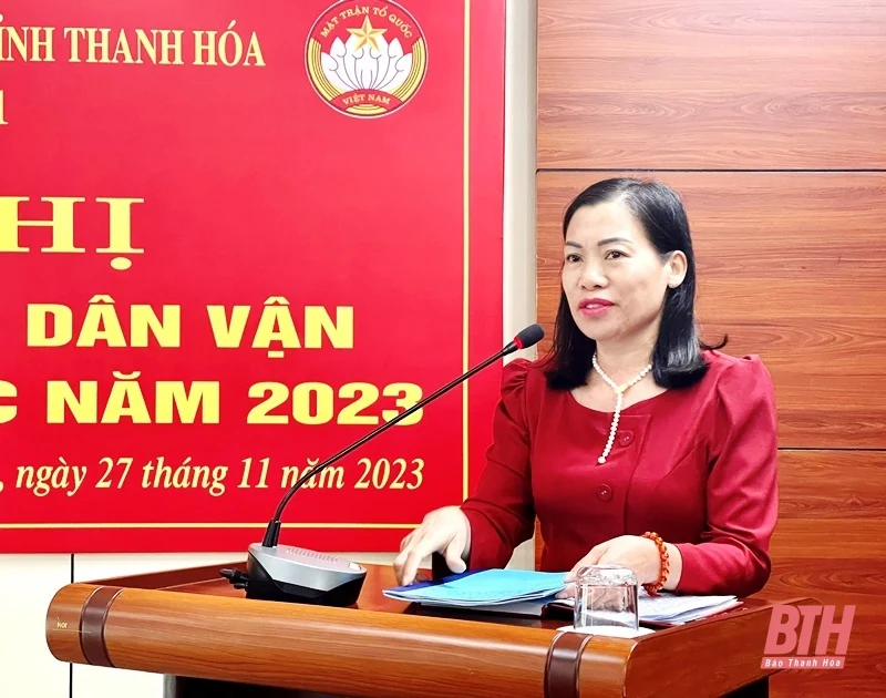 Cụm thi đua số 1 giao ban công tác dân vận và hoạt động MTTQ năm 2023