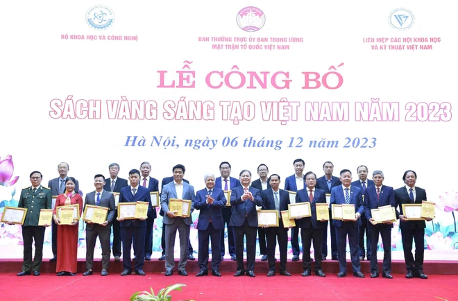 79 công trình khoa học được ghi danh trong Sách vàng Sáng tạo Việt Nam năm 2023