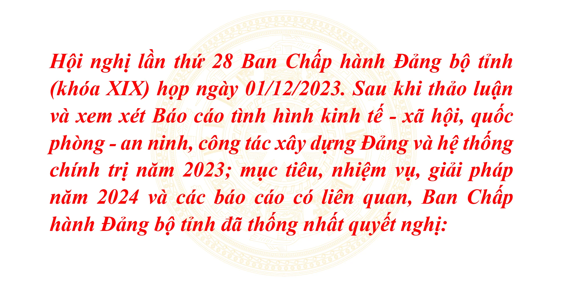 [E-Magazine] - Nghị quyết của Ban Chấp hành Đảng bộ tỉnh Thanh Hóa về phương hướng, nhiệm vụ năm 2024