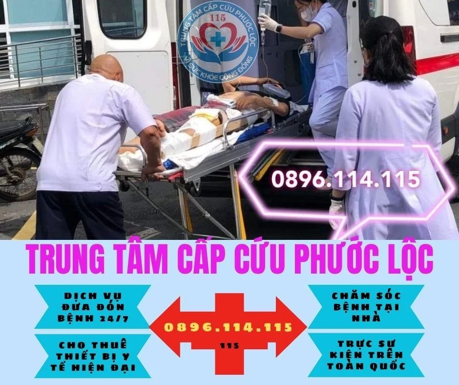 Thuê xe cứu thương, vận chuyển đưa đón bệnh trên toàn quốc tại Trung t âm cấp cứu Phước Lộc