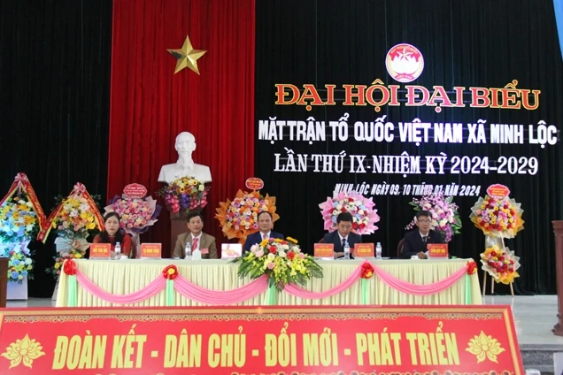 Đại hội đại biểu MTTQ Việt Nam xã Minh Lộc lần thứ IX: 4 nhiệm vụ trọng tâm và 4 khâu đột phá.