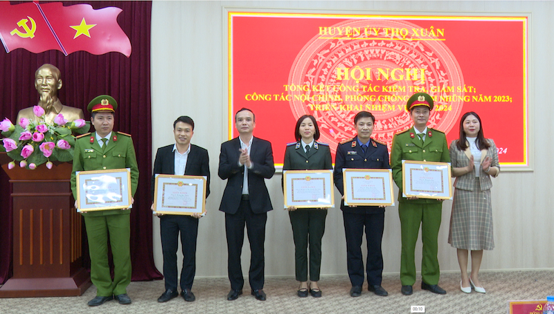 Huyện uỷ Thọ Xuân tổng kết công tác kiểm tra, giám sát và công tác nội chính, phòng chống tham nhũng