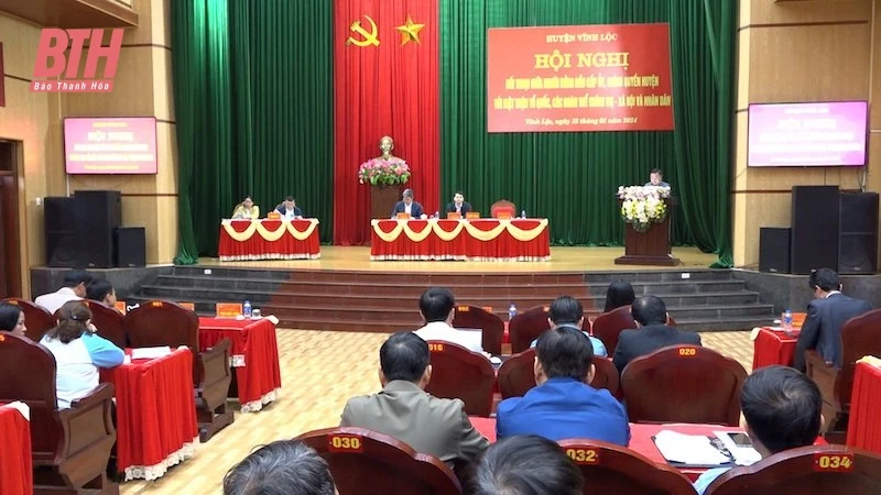 Vĩnh Lộc: Đối thoại giữa người đứng đầu cấp ủy, chính quyền với MTTQ, các đoàn thể và Nhân dân
