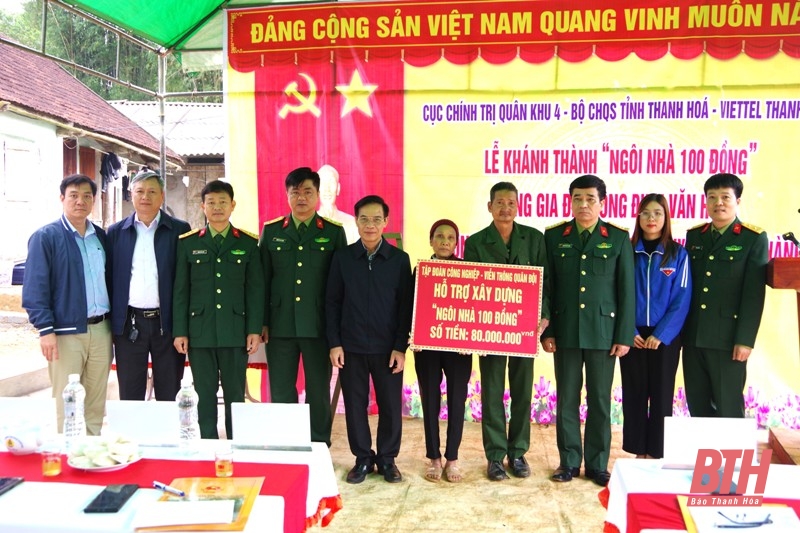 Khánh thành và bàn giao 2 “ngôi nhà 100 đồng”