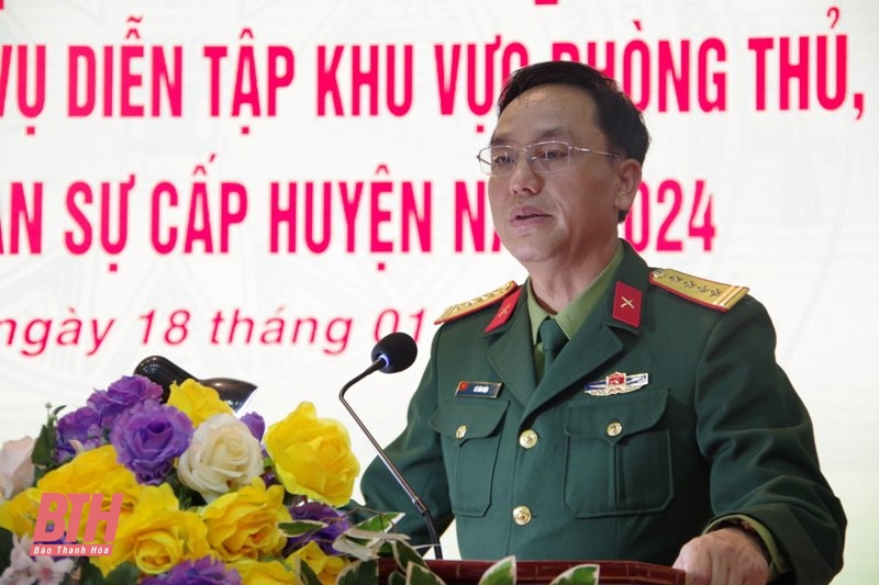 Triển khai nhiệm vụ diễn tập khu vực phòng thủ, phòng thủ dân sự cấp huyện năm 2024