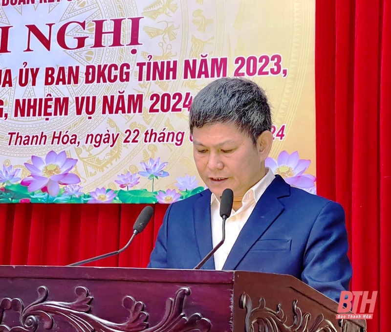 Ủy ban Đoàn kết Công giáo tỉnh Thanh Hóa tổng kết hoạt động năm 2023, triển khai nhiệm vụ năm 2024