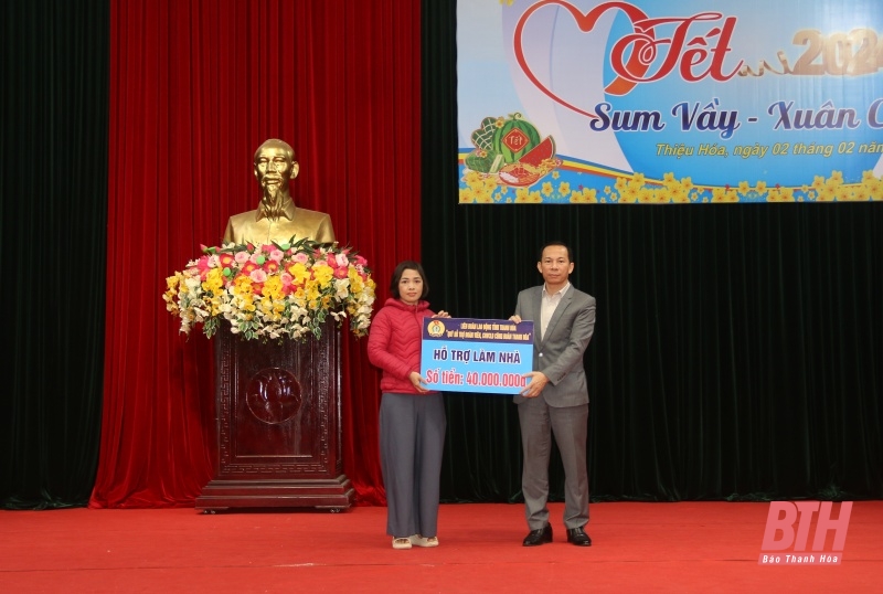 “Tết sum vầy - Xuân chia sẻ” dành cho đoàn viên, người lao động huyện Thiệu Hóa