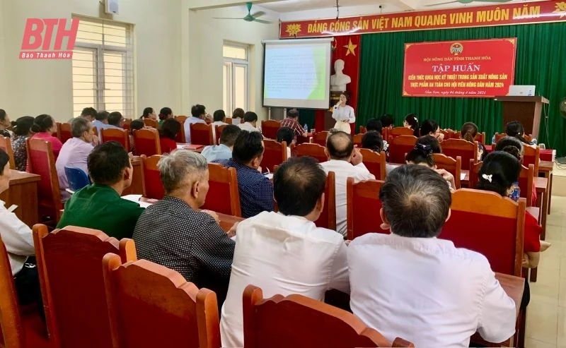 Tập huấn kỹ thuật sản xuất nông sản thực phẩm an toàn cho hội viên nông dân