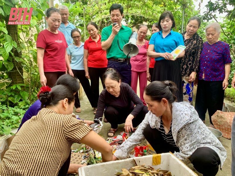 Triển khai mô hình thu gom, phân loại và xử lý rác thải hữu cơ thành phân bón tại hộ gia đình