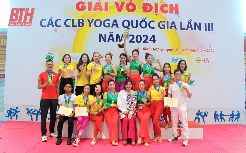 Thanh Hóa xếp thứ nhì toàn đoàn tại Giải cúp CLB Yoga quốc gia năm 2024