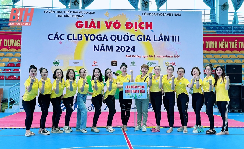 Thanh Hóa xếp thứ nhì toàn đoàn tại Giải cúp CLB Yoga quốc gia năm 2024