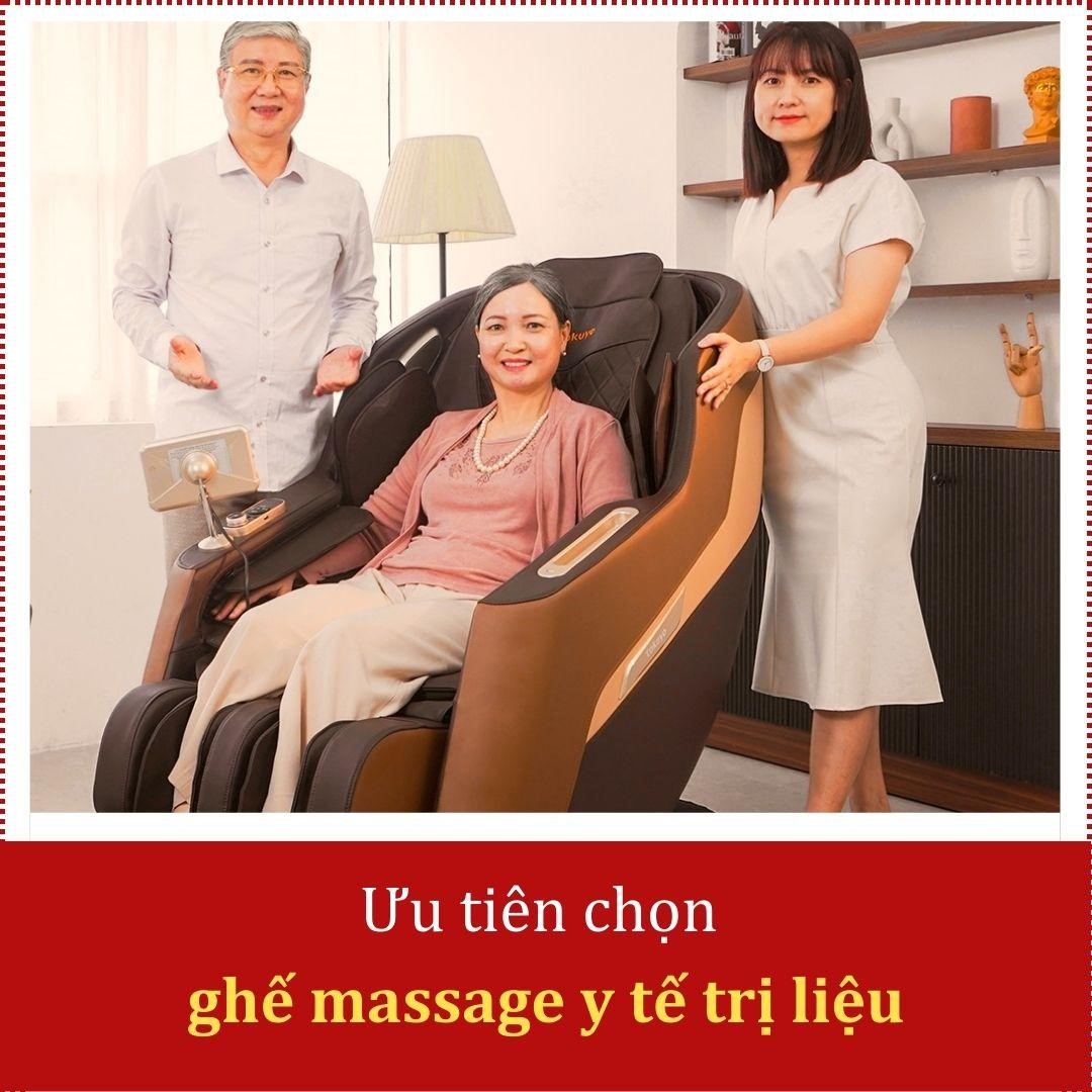 5 lưu ý quan trọng khi sử dụng ghế massage cho người bị tai biến