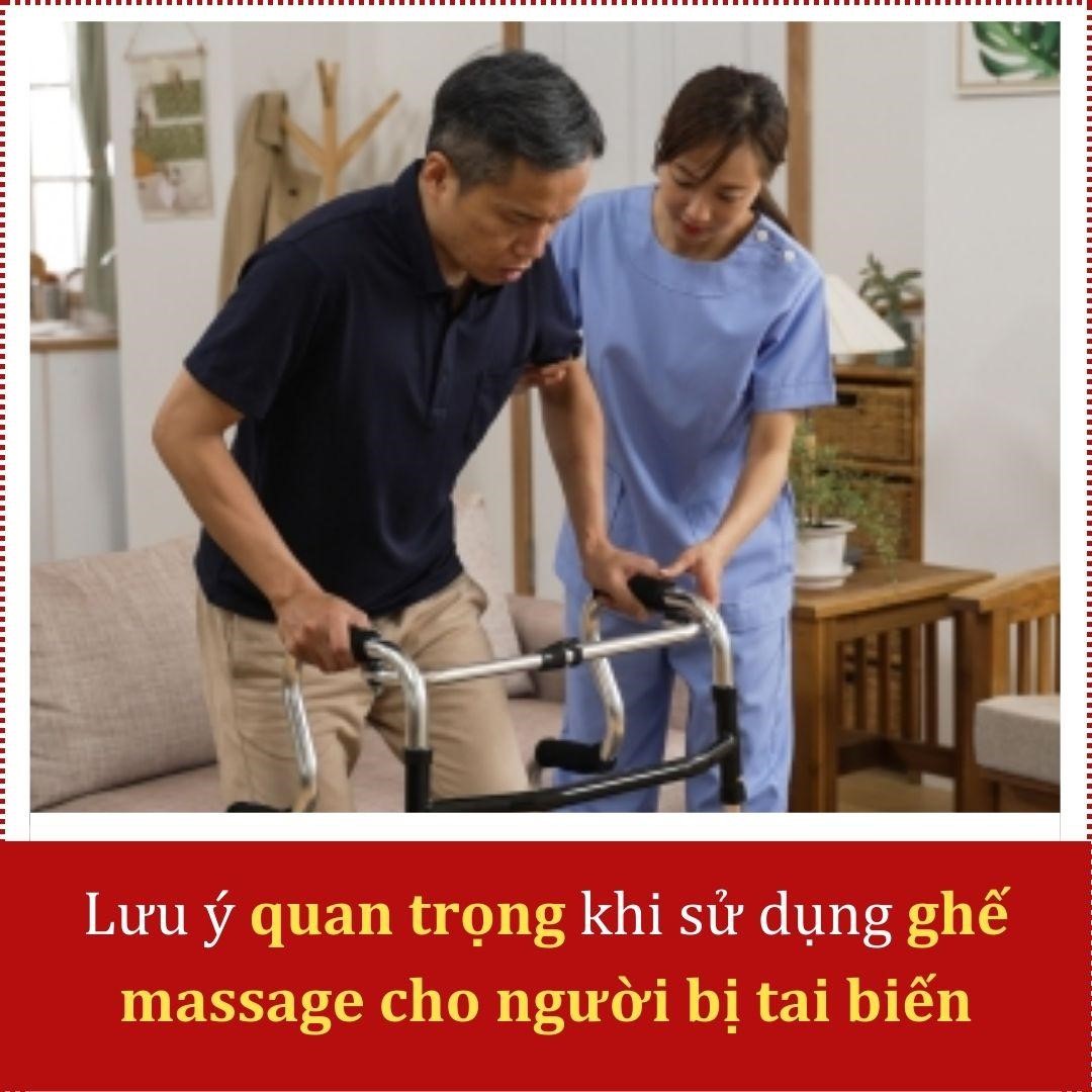 5 lưu ý quan trọng khi sử dụng ghế massage cho người bị tai biến