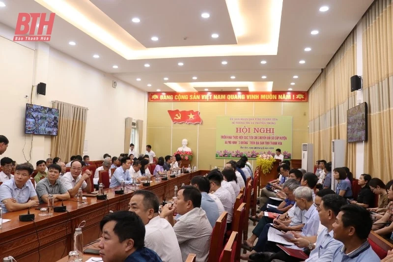 Triển khai thực hiện các tiêu chí chuyển đối số cấp huyện và mô hình “3 không”