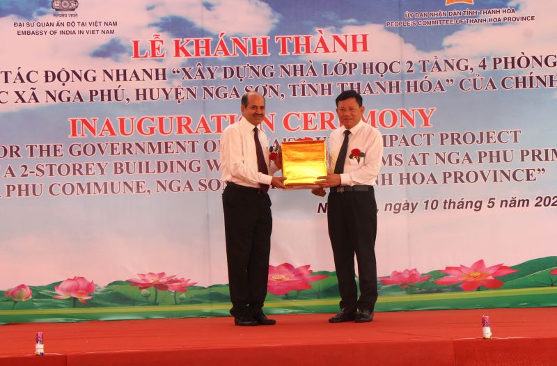 Khánh thành Dự án xây dựng nhà lớp học 2 tầng, 4 phòng Trường Tiểu học Nga Phú