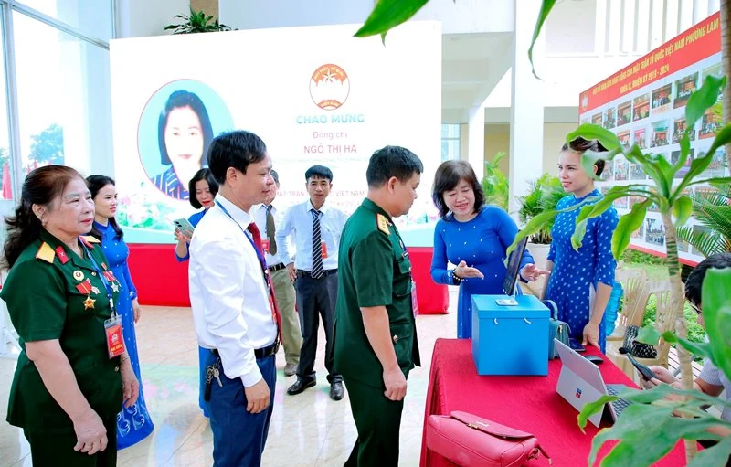 Ủy ban MTTQ Việt Nam thị xã Bỉm Sơn ứng dựng công nghệ thông tin hiệu quả trong công tác tổ chức Đại hội