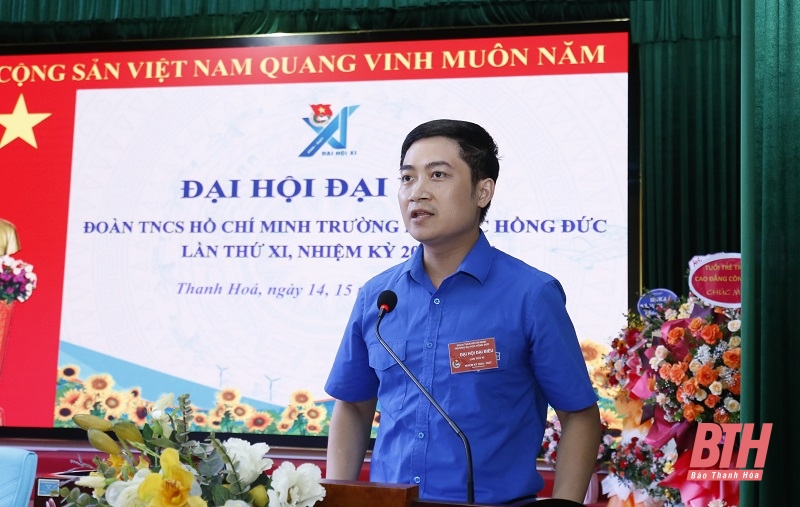 Đại hội đại biểu Đoàn TNCS Hồ Chí Minh Trường Đại học Hồng Đức lần thứ XI, nhiệm kỳ 2024-2027