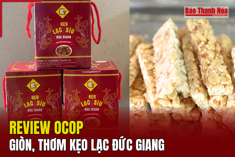 [REVIEW OCOP] Giòn, thơm kẹo lạc Đức Giang