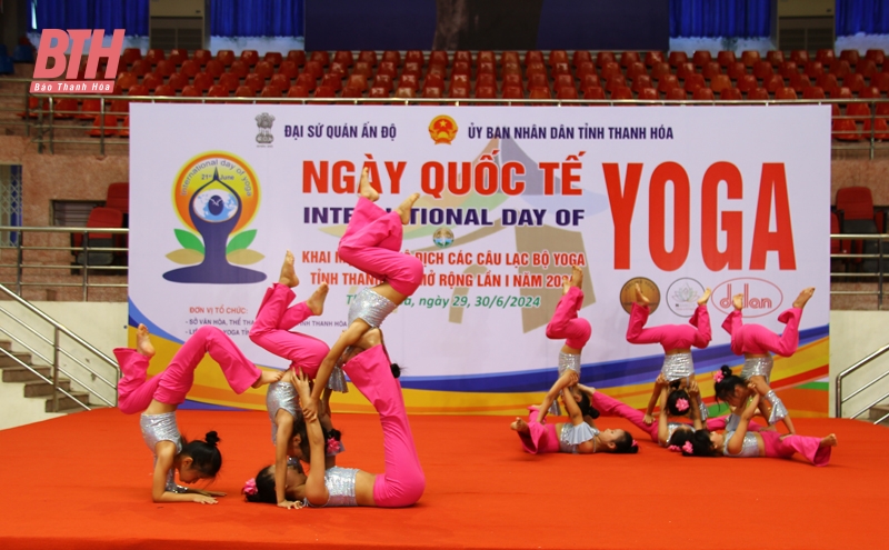 Kỷ niệm Ngày Quốc tế Yoga và Giải vô địch các câu lạc bộ Yoga tỉnh Thanh Hóa mở rộng lần thứ nhất năm 2024