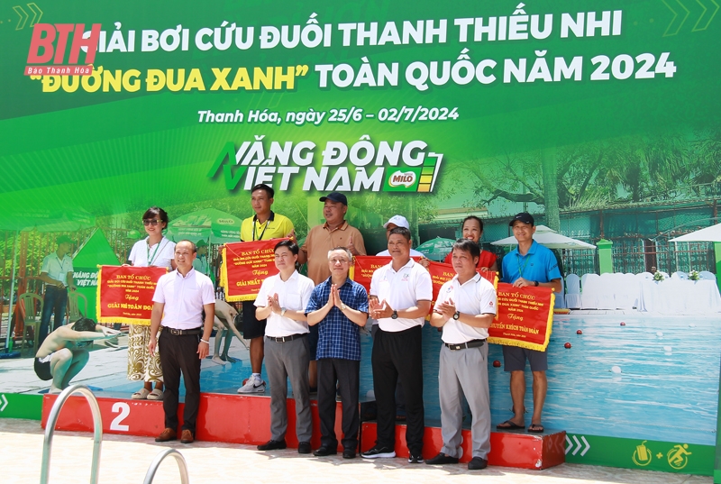 Quảng Nam nhất toàn đoàn tại Giải bơi cứu đuối thanh thiếu nhi “Đường đua xanh” toàn quốc 2024