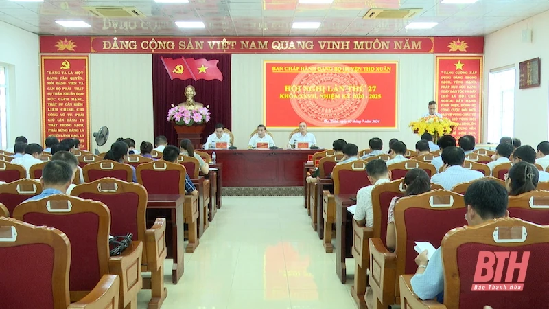 Đảng bộ huyện Thọ Xuân quyết tâm hoàn thành nhiệm vụ 6 tháng cuối năm 2024