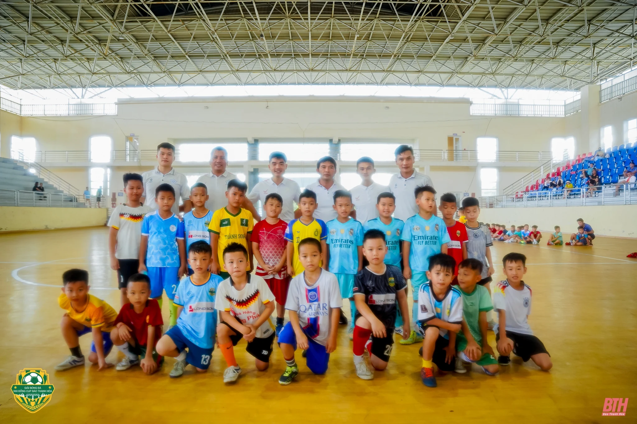 30 cầu thủ nhí được tuyển chọn sau khi tham gia giải Bóng đá Nhi đồng Cup Báo Thanh Hoá lần thứ III - năm 2024