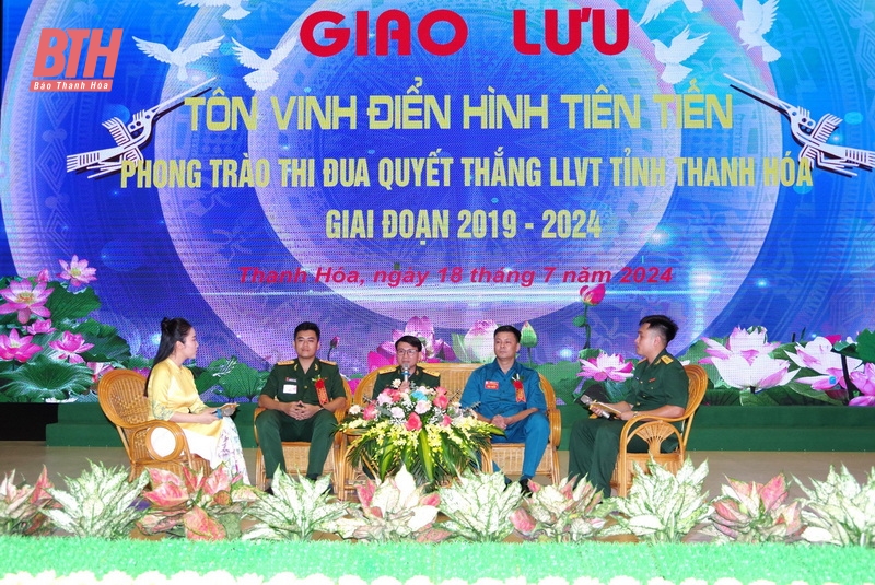 Tôn vinh điển hình tiên tiến phong trào thi đua quyết thắng Lực lượng vũ trang tỉnh Thanh Hóa