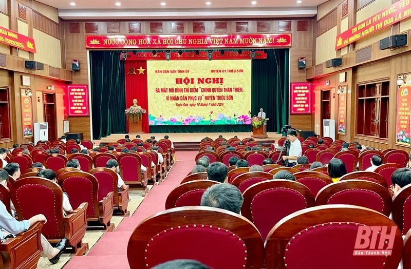 Ra mắt mô hình thí điểm “Chính quyền thân thiện vì Nhân dân phục vụ” huyện Triệu Sơn