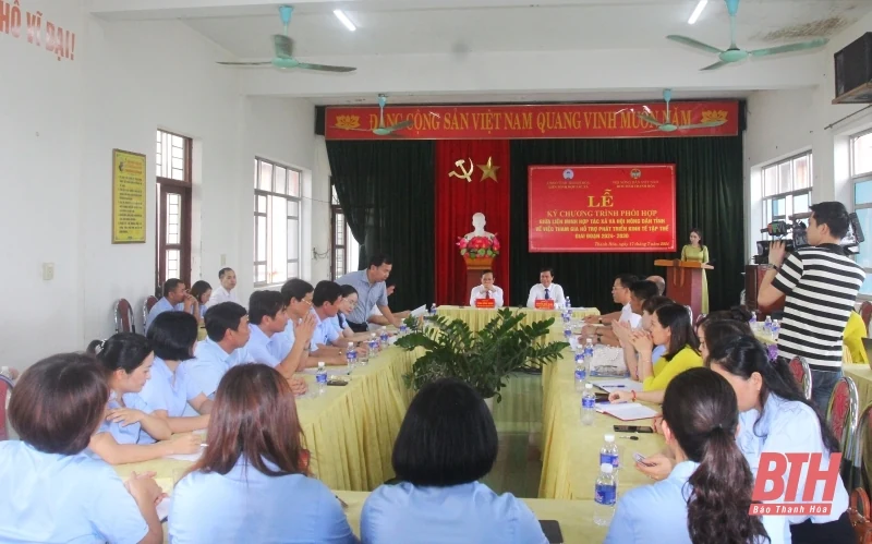 Liên minh HTX và Hội Nông dân tỉnh ký kết chương trình phối hợp giai đoạn 2024 - 2030