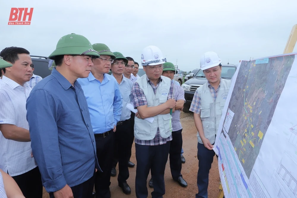 Bí thư link m88 Đỗ Trọng Hưng kiểm tra các công trình trọng điểm tại huyện Hoằng Hóa và Nga Sơn