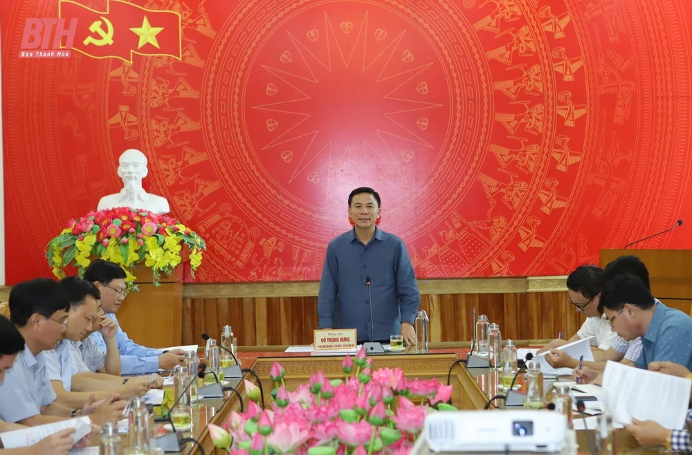 Bí thư link m88 Đỗ Trọng Hưng kiểm tra các công trình trọng điểm tại huyện Hoằng Hóa và Nga Sơn