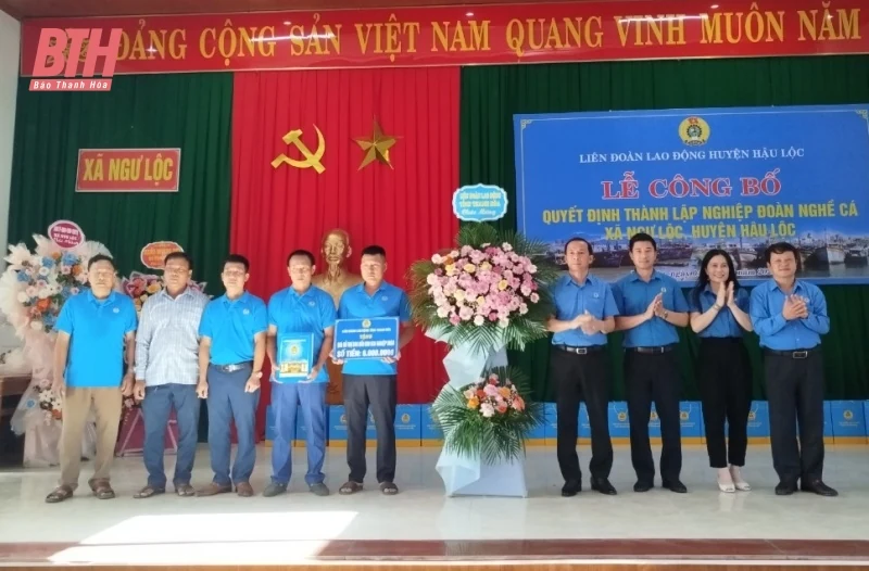 Công bố quyết định thành lập Nghiệp đoàn nghề cá xã Ngư Lộc