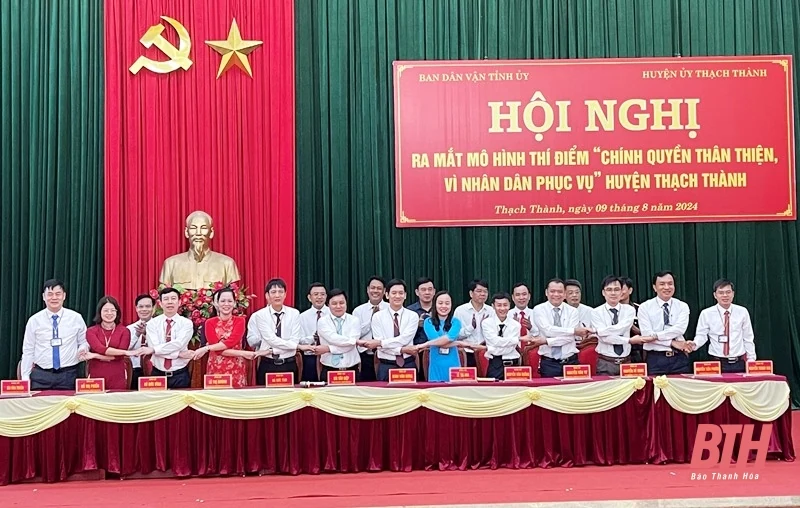 Thạch Thành: Ra mắt mô hình thí điểm “Chính quyền thân thiện, vì Nhân dân phục vụ”