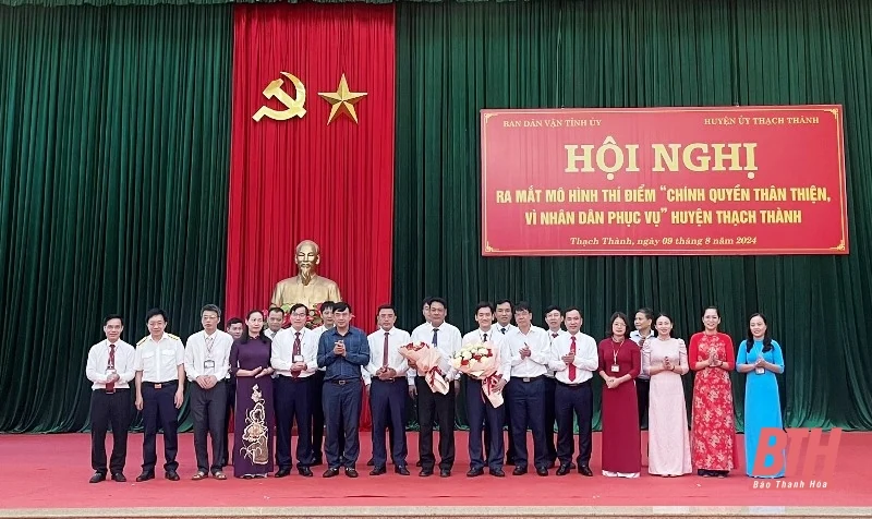 Thạch Thành: Ra mắt mô hình thí điểm “Chính quyền thân thiện, vì Nhân dân phục vụ”