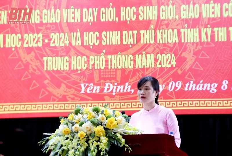 Yên Định: Tuyên dương, khen thưởng 208 giáo viên và học sinh có thành tích cao trong các kỳ thi năm 2024 