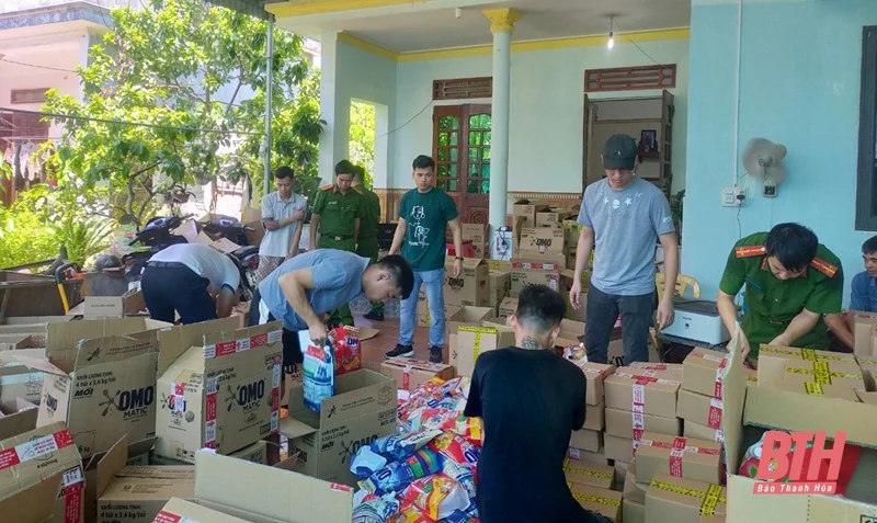 Bắt quả tang 2 cơ sở chuyên sản xuất, phân phối nước giặt, nước rửa bát giả