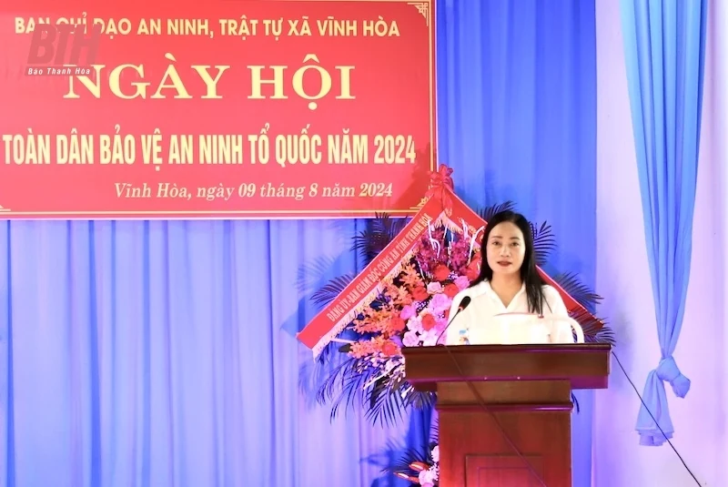 Ngày hội toàn dân bảo vệ an ninh Tổ quốc năm 2024 tại xã Vĩnh Hòa 