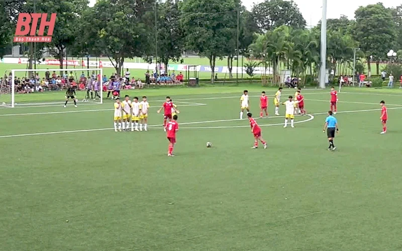 U15 Đông Á Thanh Hóa chia điểm kịch tính với đội chủ nhà U15 PVF