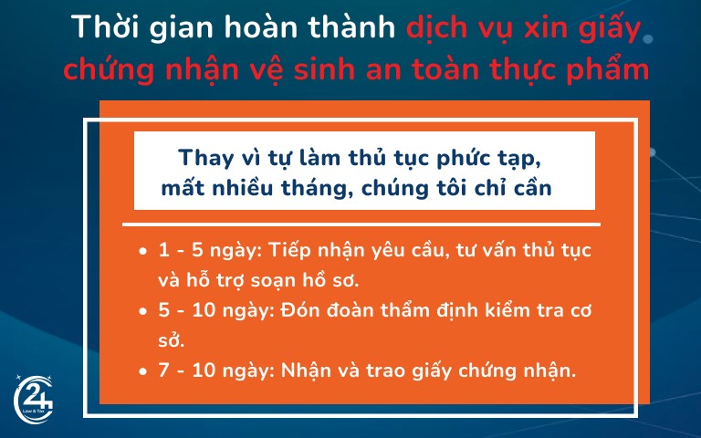 Dịch Vụ Thuế 24h có gì đặc biệt? Cùng tìm hiểu dịch vụ xin giấy phép VSATTP