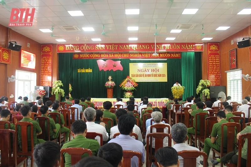 Phó Chủ tịch Thường trực UBND tỉnh Nguyễn Văn Thi dự “Ngày hội toàn dân bảo vệ an ninh Tổ quốc” năm 2024 tại xã Hải Nhân