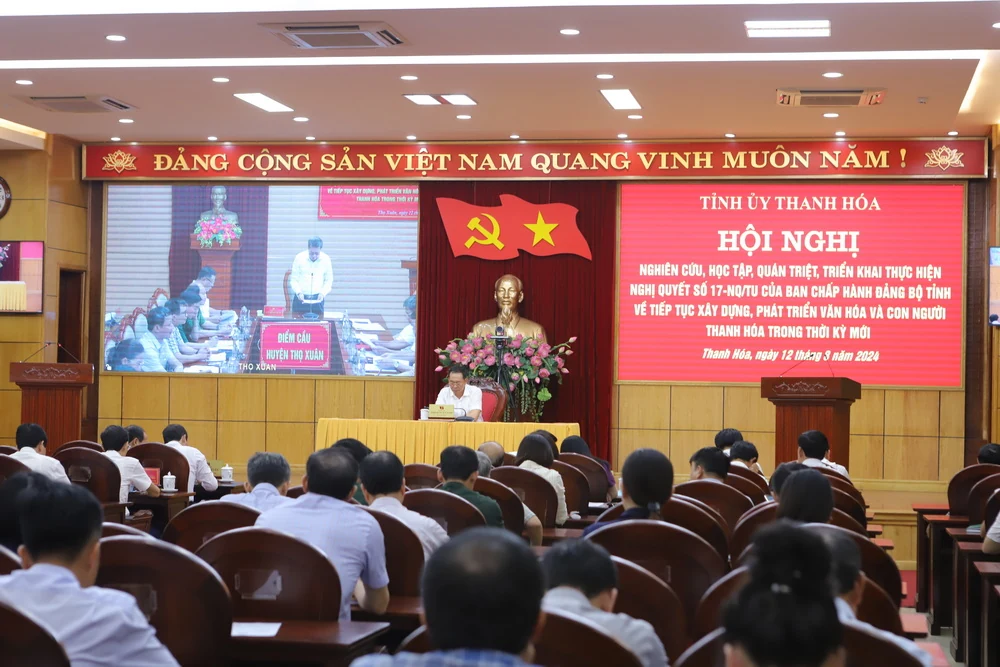 Nghiên cứu, học tập, quán triệt, triển khai thực hiện Nghị quyết số 17-NQ/TU Về tiếp tục xây dựng, phát triển văn hóa và con người Thanh Hóa trong thời kỳ mới
