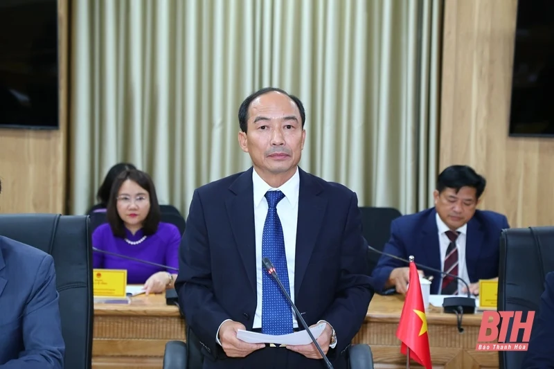 Trao đổi kinh nghiệm công tác giữa Thường trực HĐND tỉnh Thanh Hoá với Đoàn Ủy ban Quốc phòng và An ninh của Quốc hội nước CHDCND Lào