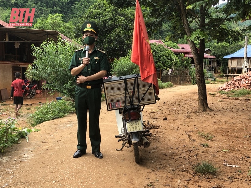 Đồn Biên phòng cửa khẩu Tén Tằn tăng cường tuyên truyền cho người dân về dịch bệnh bạch hầu