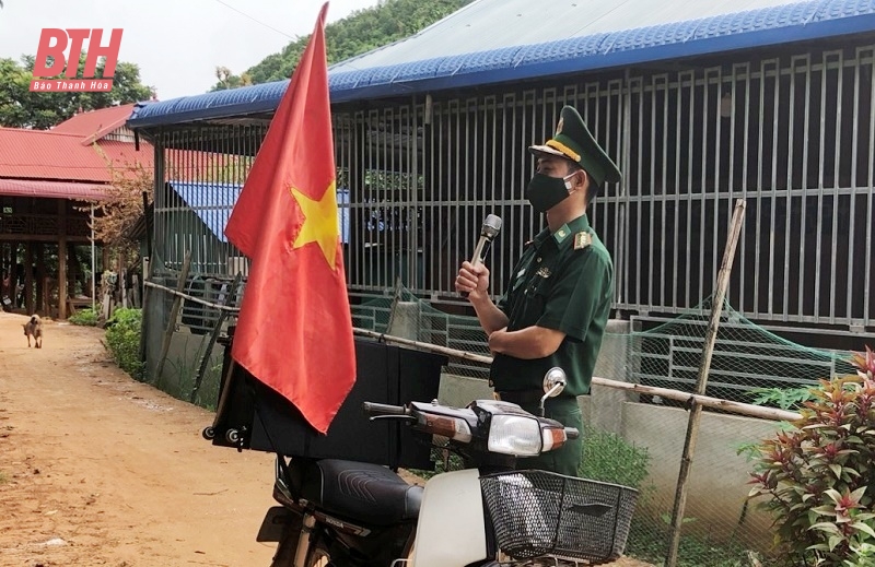 Đồn Biên phòng cửa khẩu Tén Tằn tăng cường tuyên truyền cho người dân về dịch bệnh bạch hầu