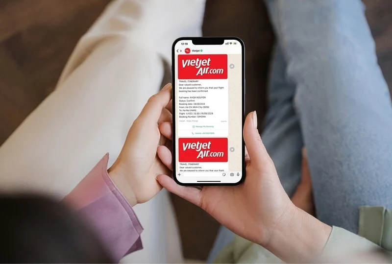 Nhận đăng ký m88 báo chuyến bay Vietjet nhanh chóng, tự động qua Zalo và WhatsApp