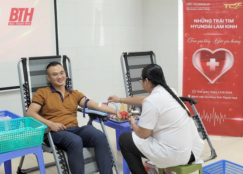 Chương trình hiến máu nhân đạo “Những trái tim Hyundai Lam Kinh - Trao giọt hồng, gửi yêu thương”