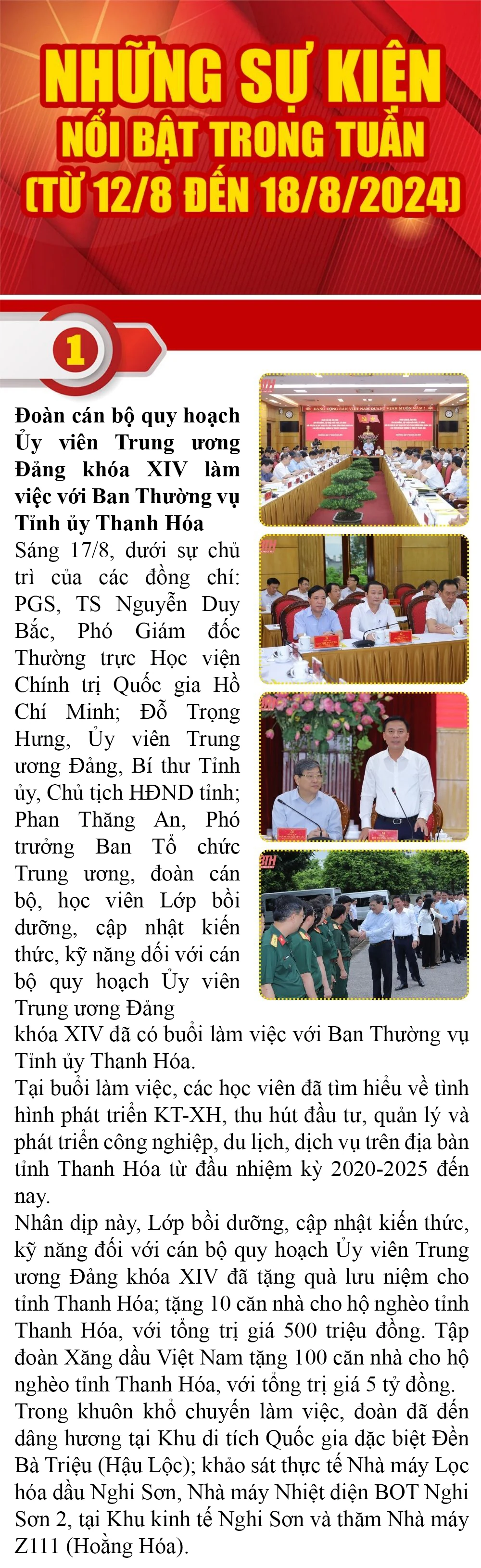 Những sự kiện nổi bật trong tuần