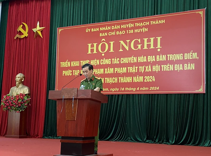 Thạch Thành: Xây dựng hình ảnh người chiến sỹ Công an đẹp trong lòng dân